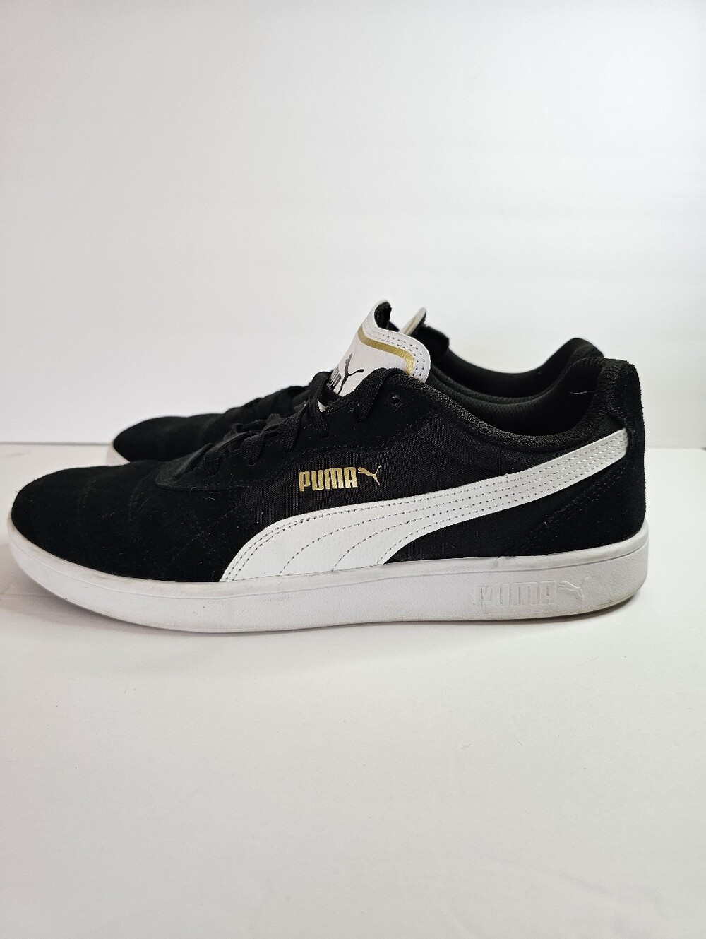 Puma Astro Kick Black White Sneakers Men's 11.5 Casual Streetwear Suede